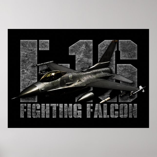 F-16 Bekämpning av Falcon Poster (Framsidan)