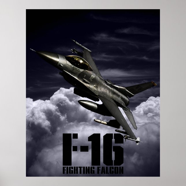 F-16 Bekämpning av Falcon Poster (Framsidan)