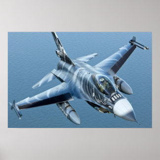 F-16 Bekämpning av falskt uppslammat HD Poster