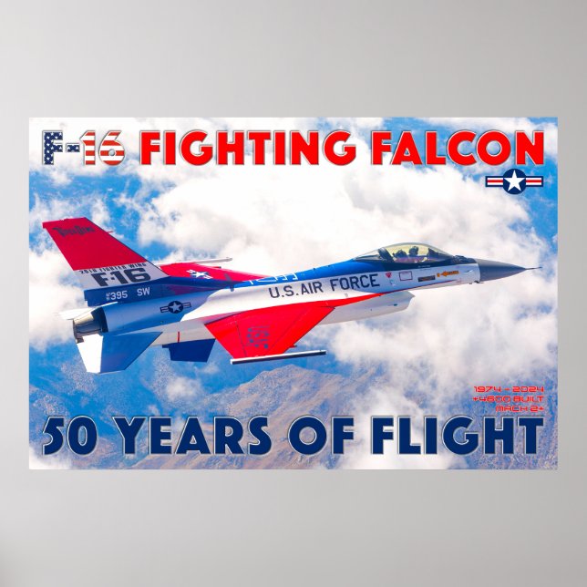 F-16: FALKON - 50 ÅR! POSTER (Framsidan)