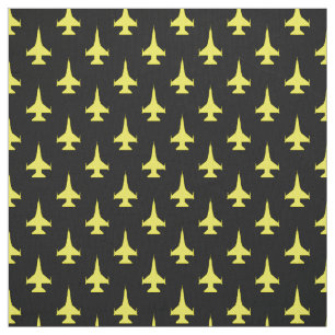 F-16 Gulten Viper Fighter Jet Mönster Tyg