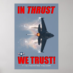 F-16 i kraft vi litar på att vi Poster