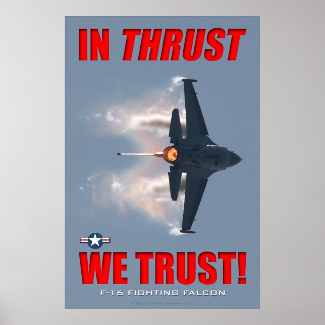F-16 i kraft vi litar på att vi Poster (Framsidan)