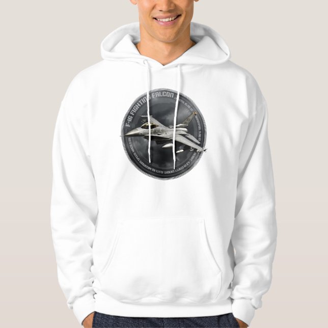 F-16 Kampen mot falk Hoodie (Framsida)