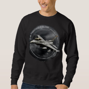 F-16 Kampen mot falk Lång Ärmad Tröja