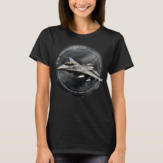 F-16 Kampen mot falk T Shirt (Framsida)