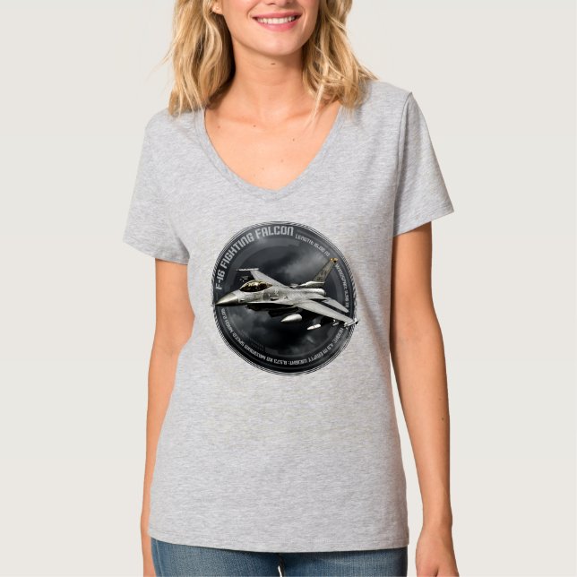 F-16 Kampen mot falk T Shirt (Framsida)