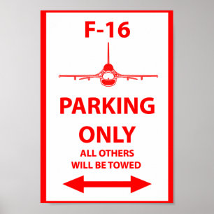 F-16 som parkerar undertecknar endast poster