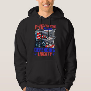 F 16 stridspilot hoodie