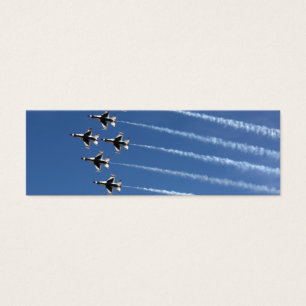 F-16 Thunderbird Delta-bildande Litet Visitkort