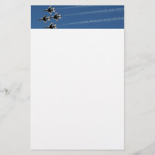 F-16 Thunderbird Diamond Forformation Brevpapper