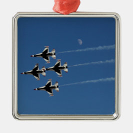 F-16 Thunderbird Diamond Forformation Julgransprydnad Keramik