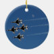 F-16 Thunderbird Diamond Forformation Julgransprydnad Keramik (Baksidan)