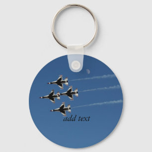F-16 Thunderbird Diamond Forformation Nyckelring