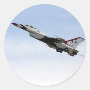 F-16 Thunderbird in flight Runt Klistermärke
