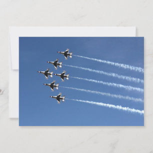F-16 Thunderbirds Deltaformation Inbjudningar
