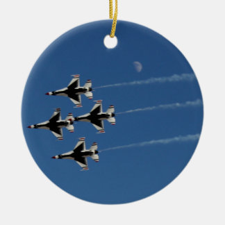F-16 Thunderbirds Diamantformation Julgransprydnad Keramik