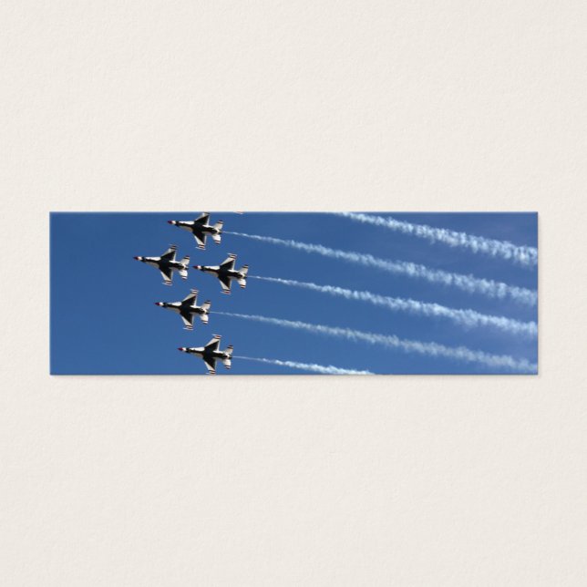 F-16 Tunderfåglar Deltabildning Litet Visitkort (Framsidan)