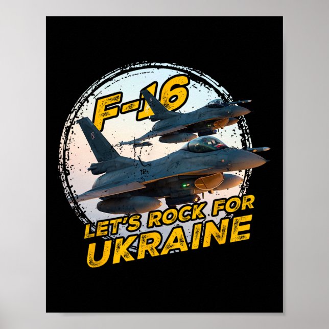 F-16 Ukraina Poster (Framsidan)