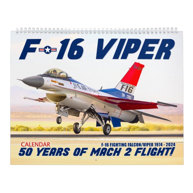 F-16 VIPER - 50 ÅRS MACH 2-FLYGNING! KALENDER (Omslag)