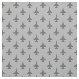 F-16 Viper Fighter Jet Grått på Grått Tyg