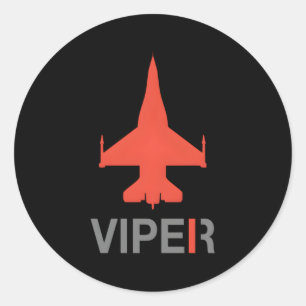F-16 Viper Runt Klistermärke