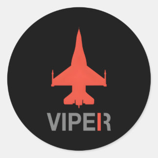 F-16 Viper Runt Klistermärke