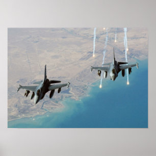 F-16C Bekämpning av falska flygplan Poster