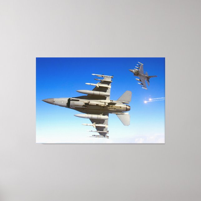 F-16C-FALKON 40 x 60 Canvastryck (Framsida)