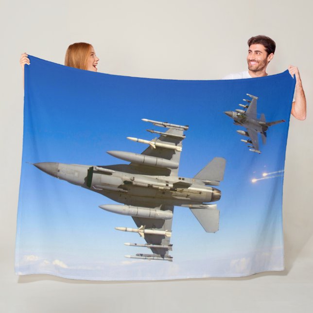 F-16C FALKON FÖR BEKÄMPNING FLEECEFILT (På plats)