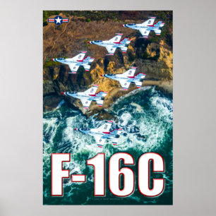 F-16C FALKON FÖR BEKÄMPNING POSTER