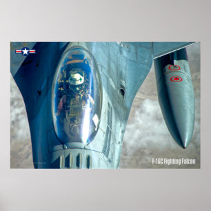 F-16C FALKON FÖR BEKÄMPNING POSTER