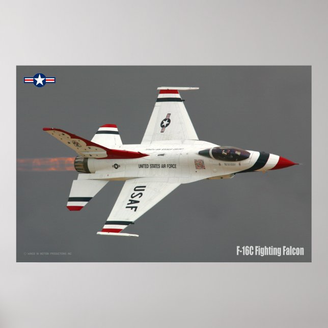 F-16C FALKON FÖR BEKÄMPNING POSTER (Framsidan)