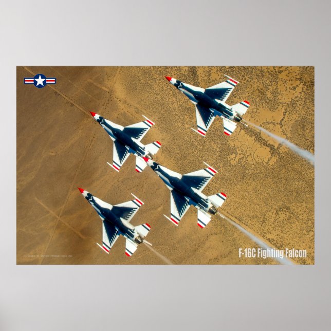 F-16C FALKON FÖR BEKÄMPNING POSTER (Framsidan)