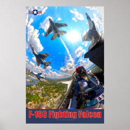 F-16C FALKON FÖR BEKÄMPNING POSTER