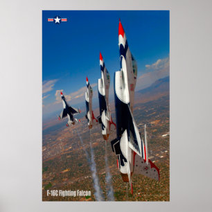 F-16C FALKON FÖR BEKÄMPNING POSTER