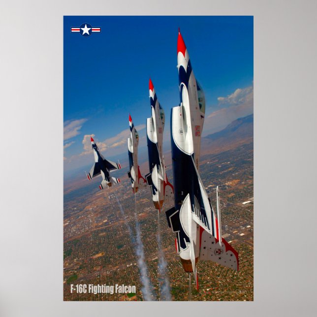 F-16C FALKON FÖR BEKÄMPNING POSTER (Framsidan)