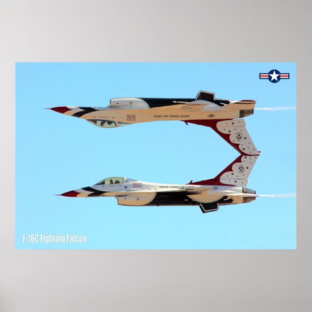 F-16C FALKON FÖR BEKÄMPNING POSTER (Framsidan)