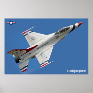 F-16C FALKON FÖR BEKÄMPNING POSTER