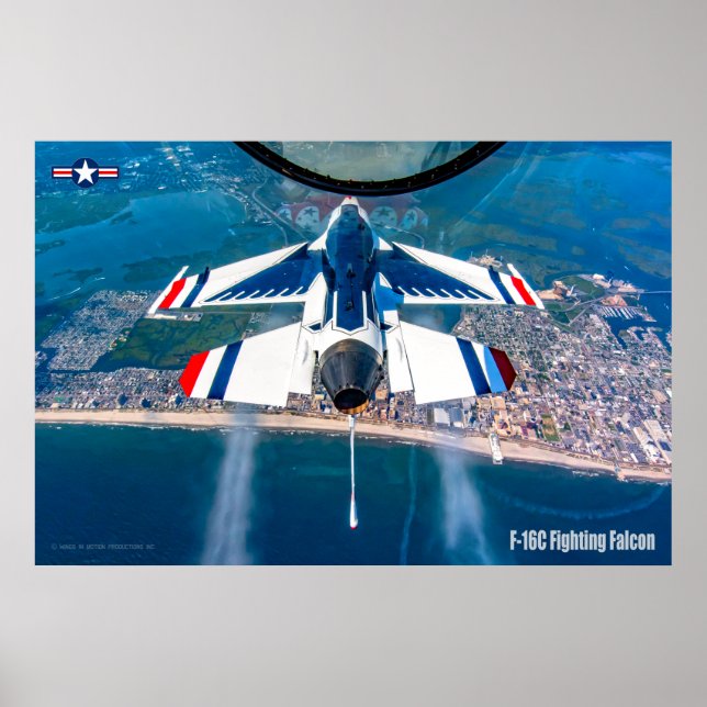 F-16C FALKON FÖR BEKÄMPNING POSTER (Framsidan)