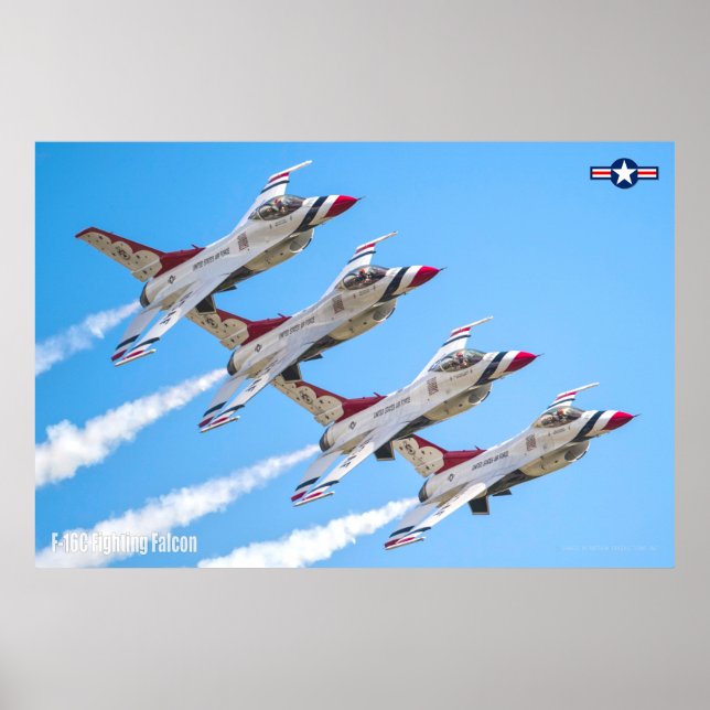 F-16C FALKON FÖR BEKÄMPNING POSTER (Framsidan)