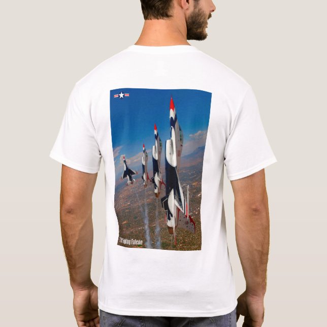F-16C FALKON FÖR BEKÄMPNING T SHIRT (Baksida)