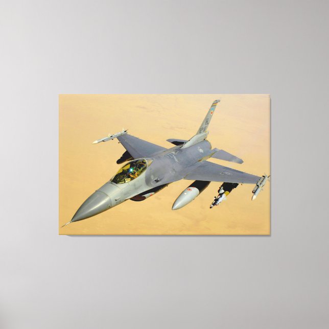 F-16C FIGHTING FALCON 32 x 48 Canvastryck (Framsida)