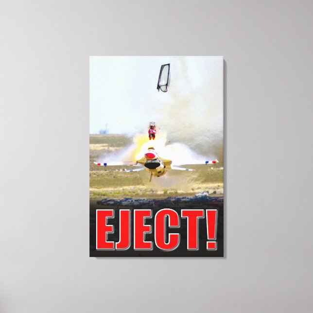 F-16C FIGHTING FALCON - EJT! 24 x 36 Canvastryck (Framsida)