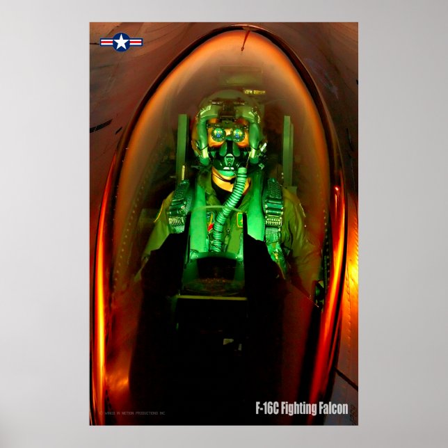 F-16C FIGHTING FALCON PILOT POSTER (Framsidan)
