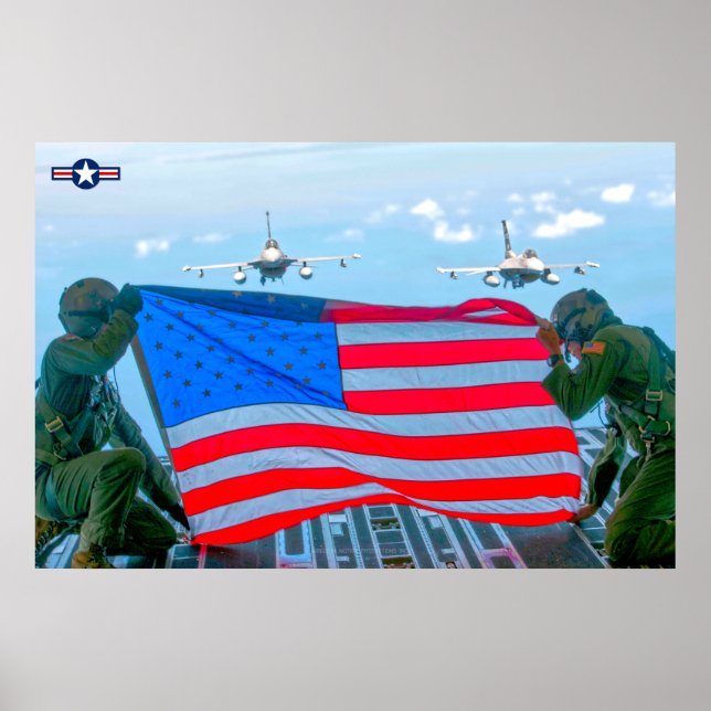 F-16C STRIDANDE FALK POSTER (Framsidan)