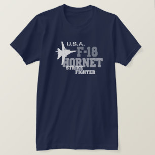 F-18 bålgeting - strejkakämpe tee shirt