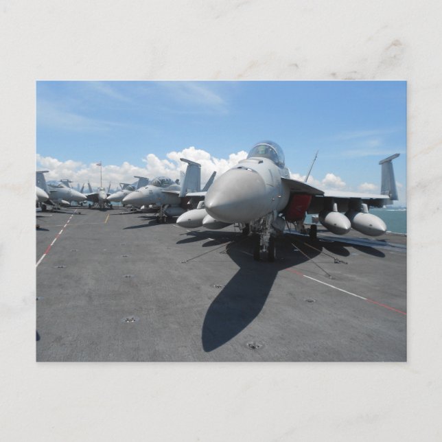 F-18 Fighter Jet Vykort (Framsida)