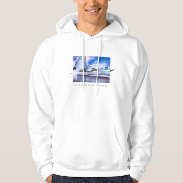 F-18 HORNET FIGHTER JET At Ease Hoodie (Framsida)