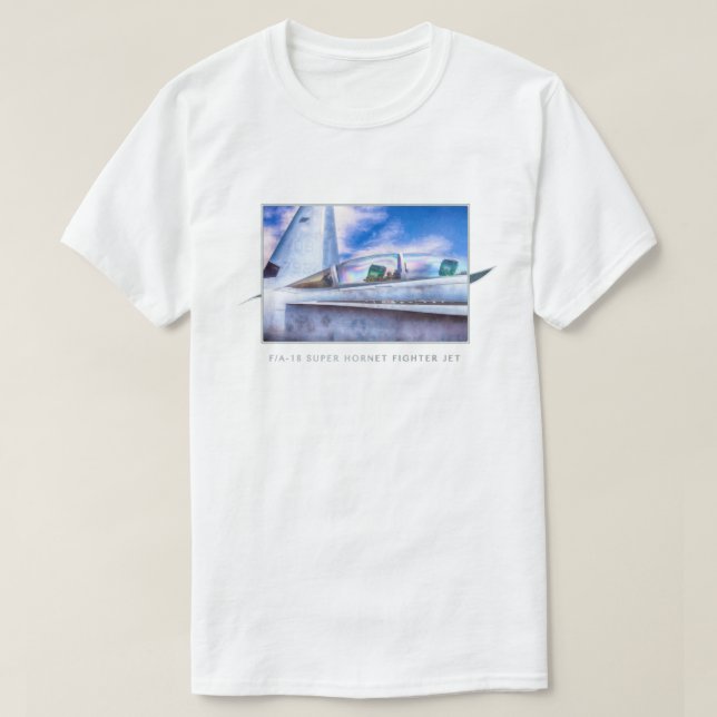 F-18 HORNET FIGHTER JET i ease T Shirt (Design framsida)